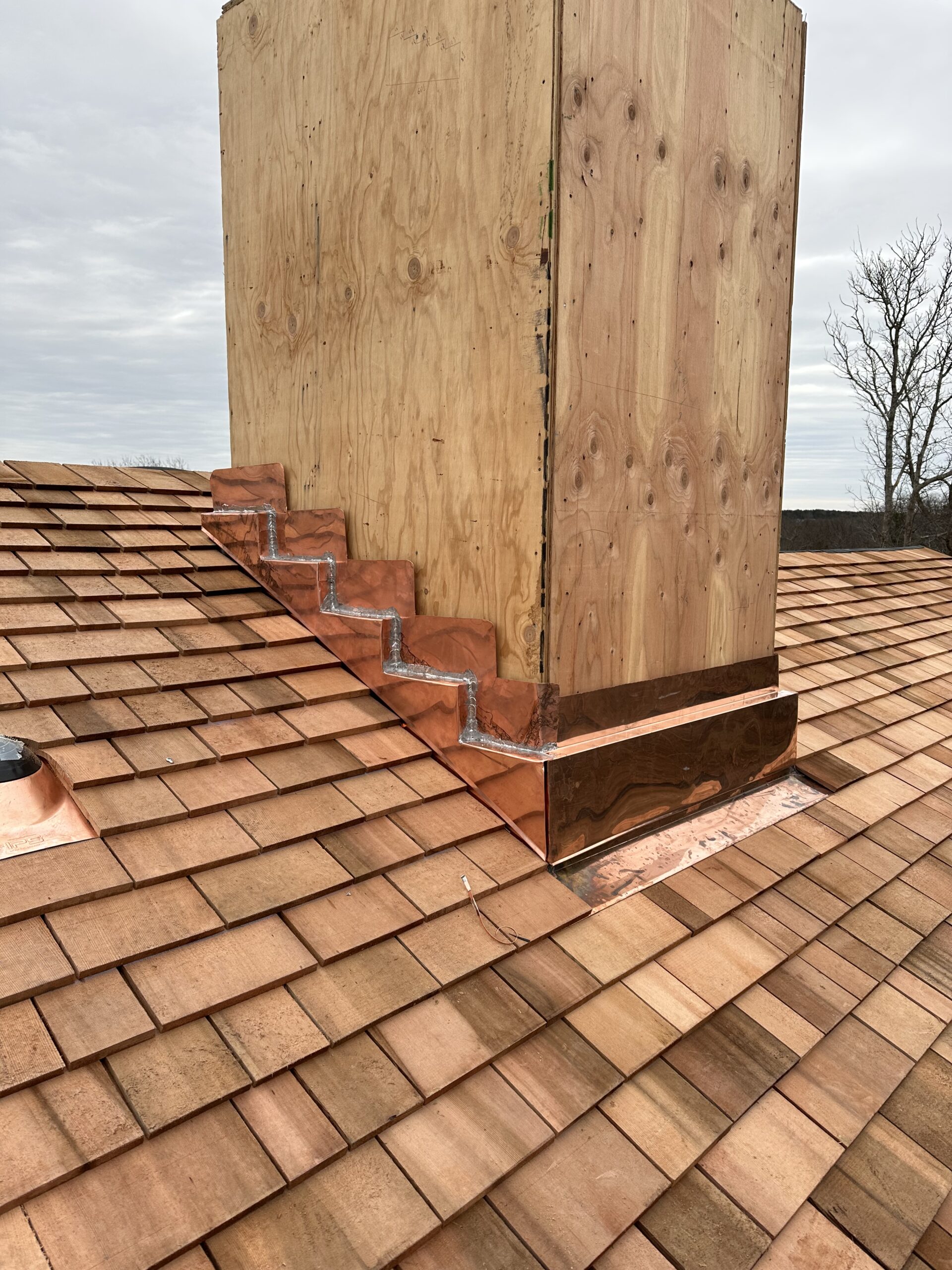 Flat roof repair project on Cape Cod - EPDM membrane installation