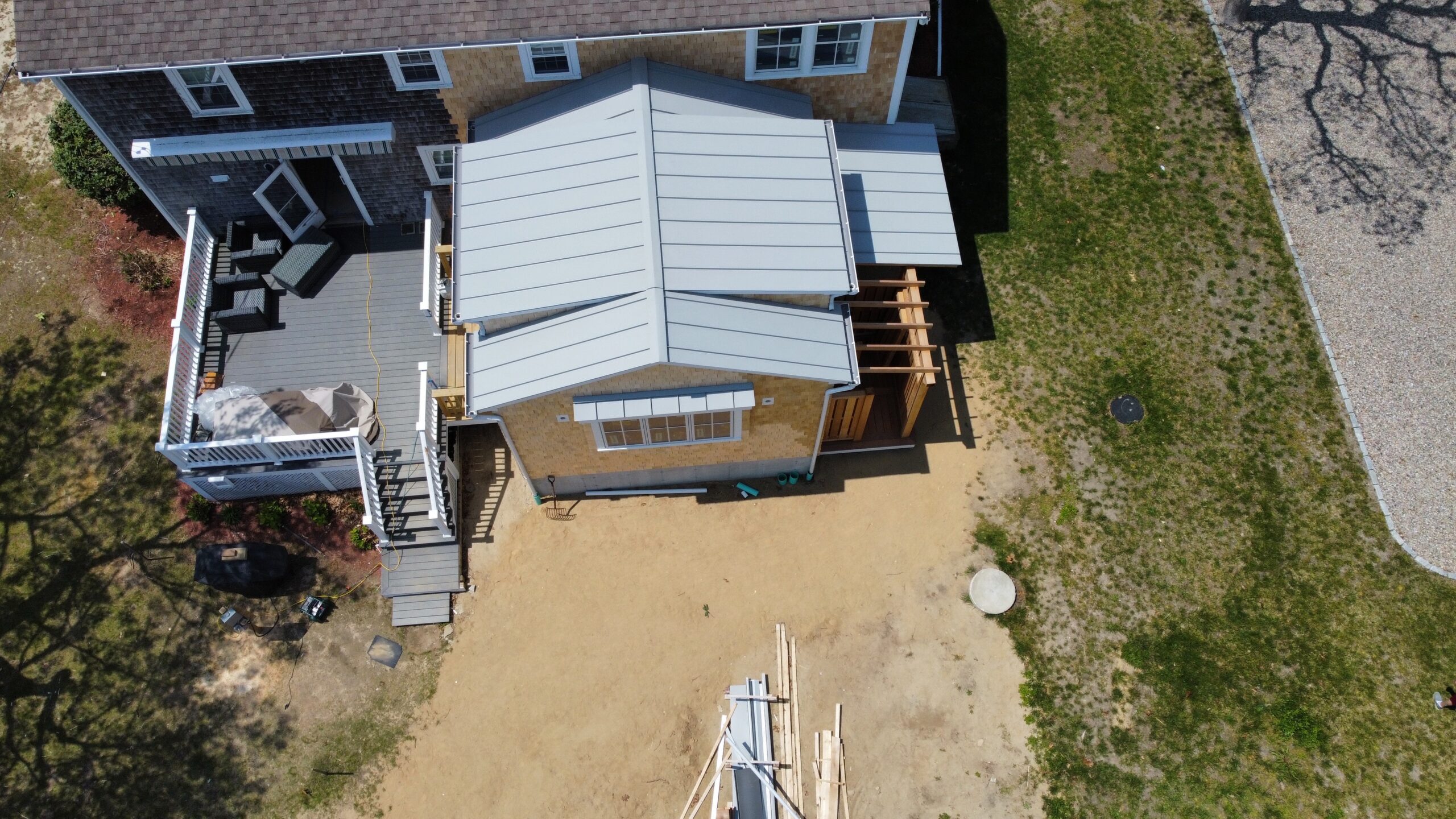 Professional standing seam metal roof installation