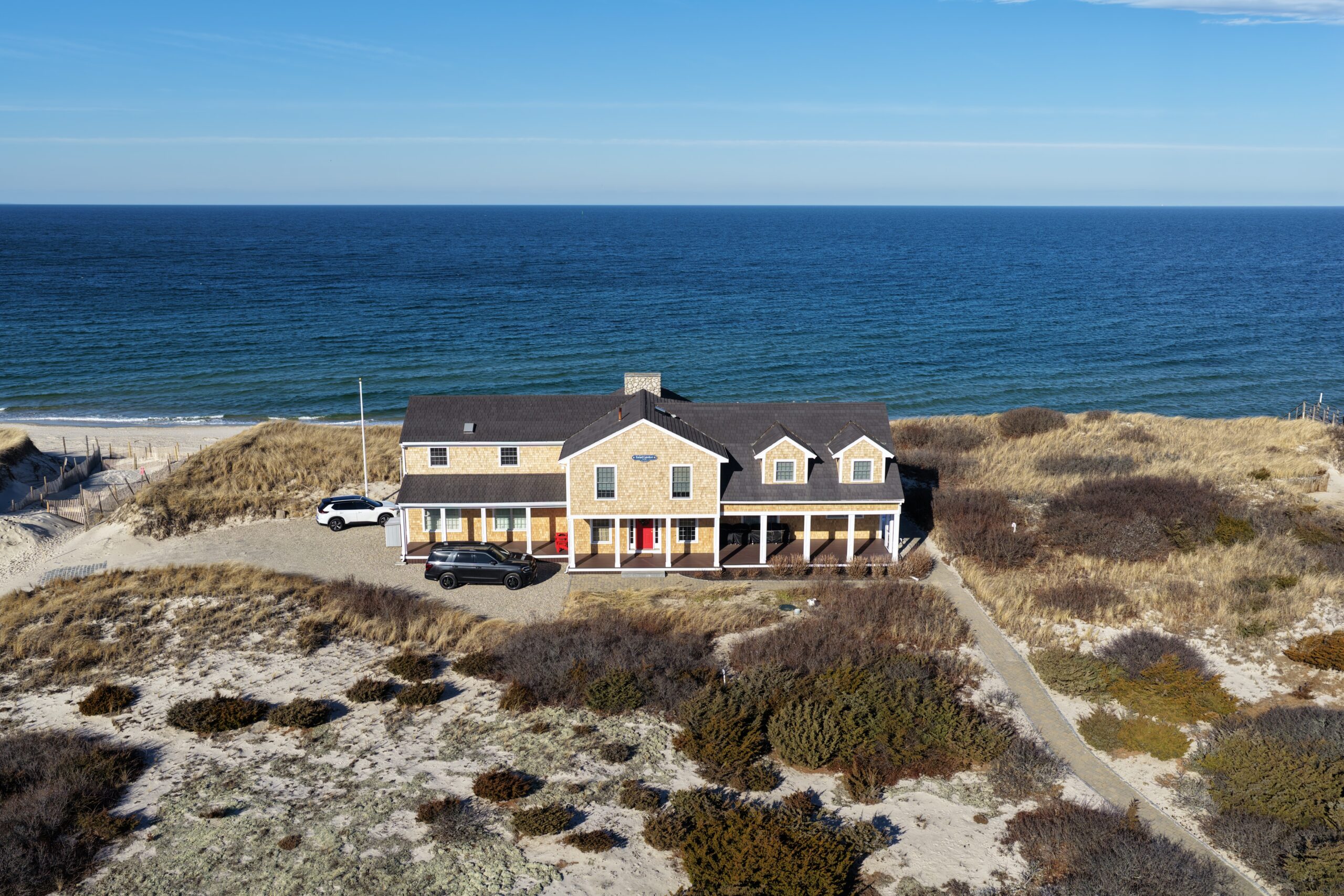 Oceanfront Dennis home with new asphalt roof and cedar siding