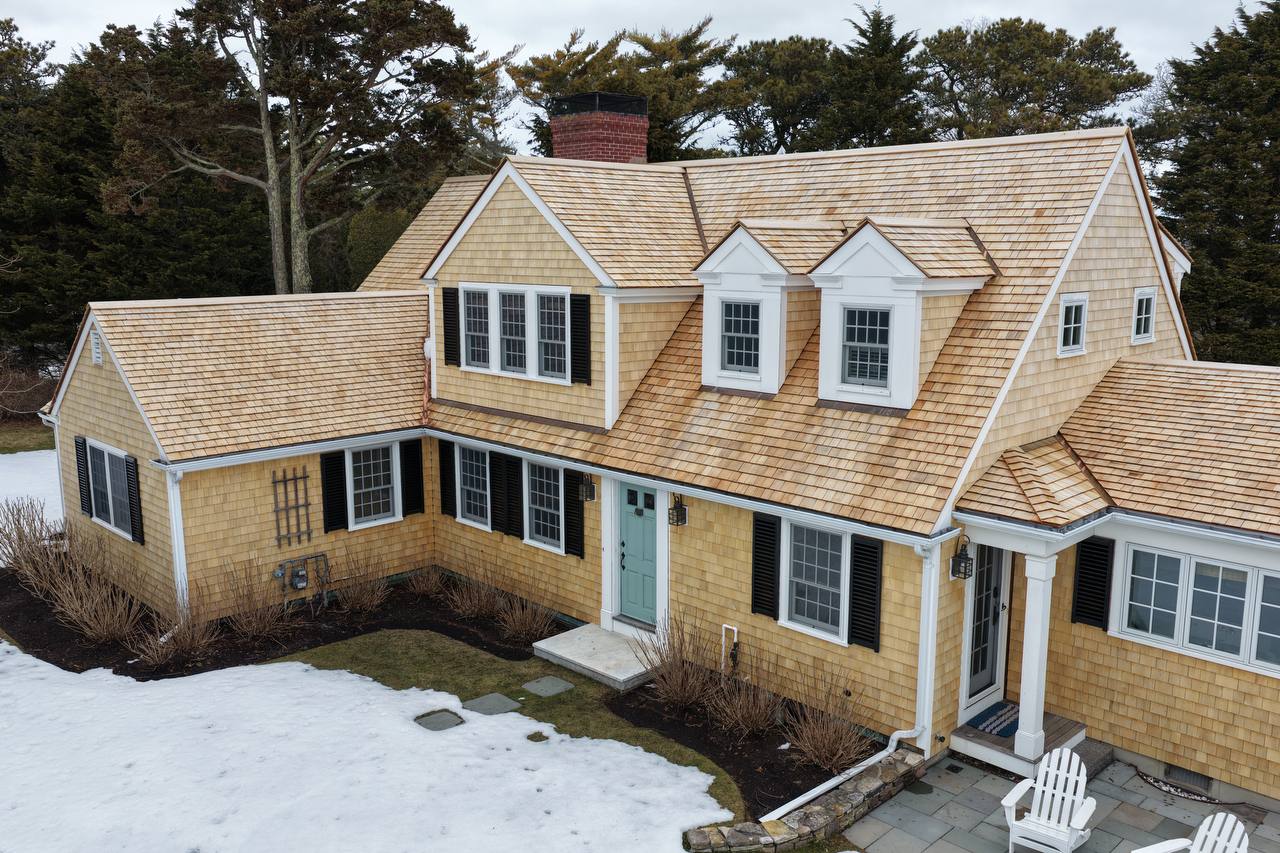 Red cedar roof replacement in Chatham