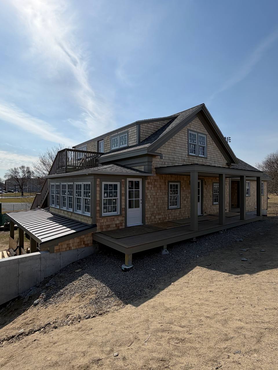 White cedar siding detail
