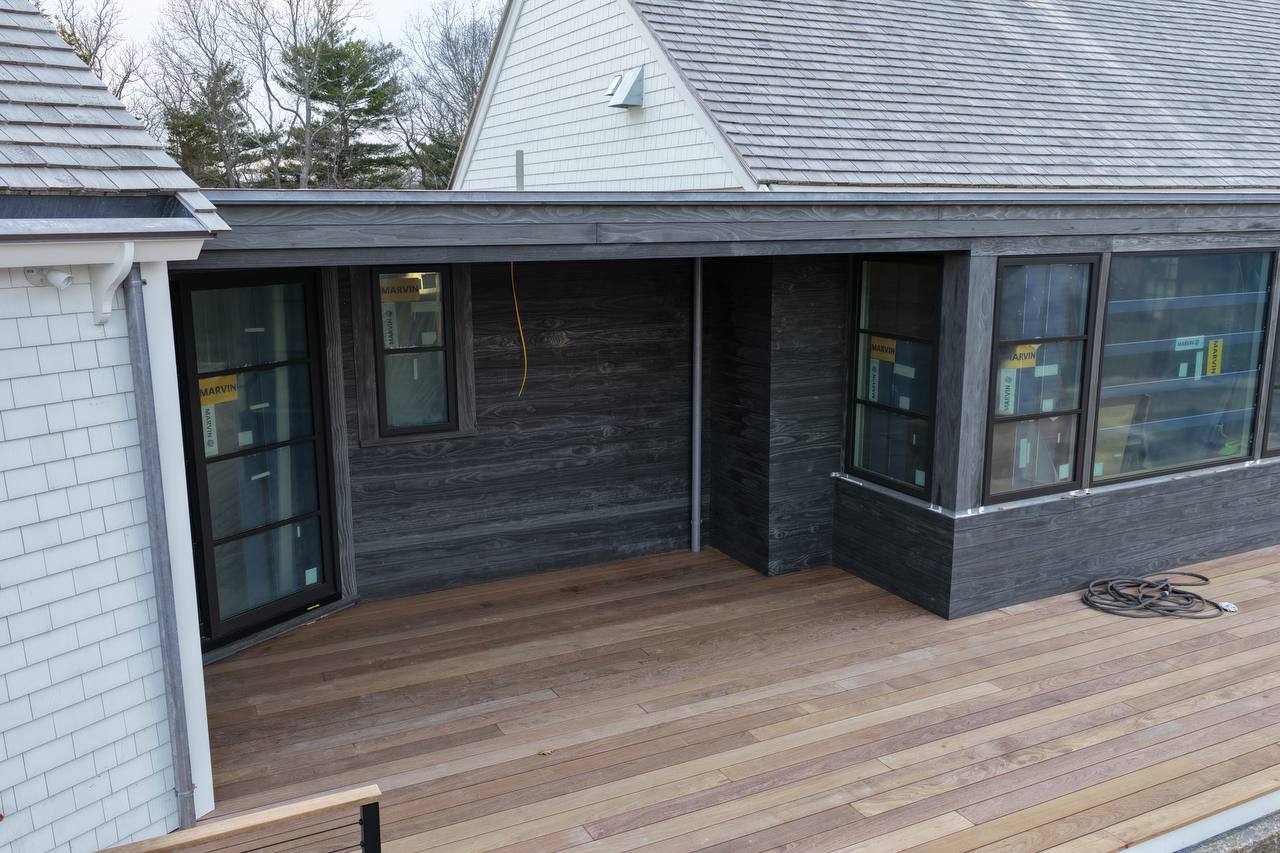 Accoya shiplap siding installation