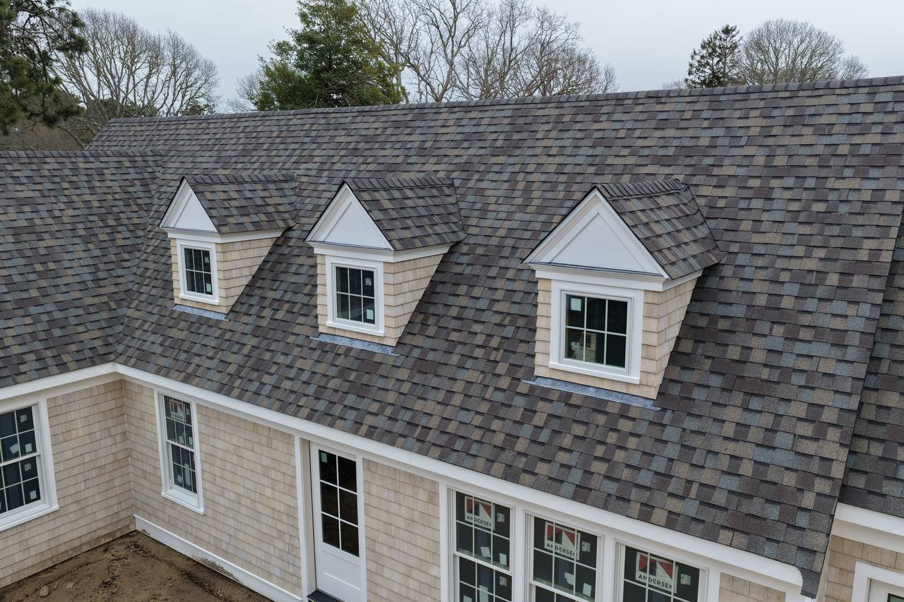 Asphalt roof installation in Dennis - main view