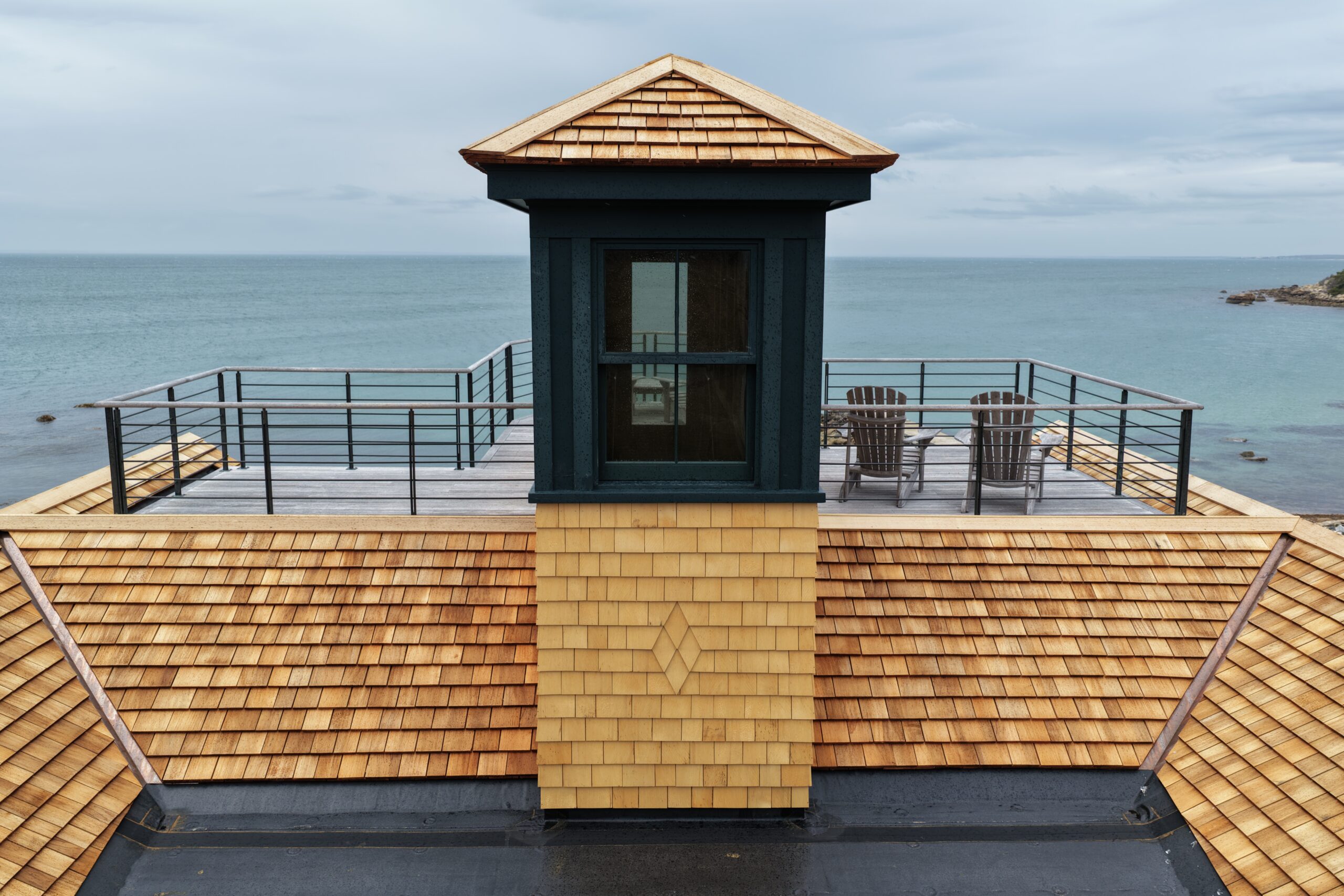 Red cedar roof replacement - view 2