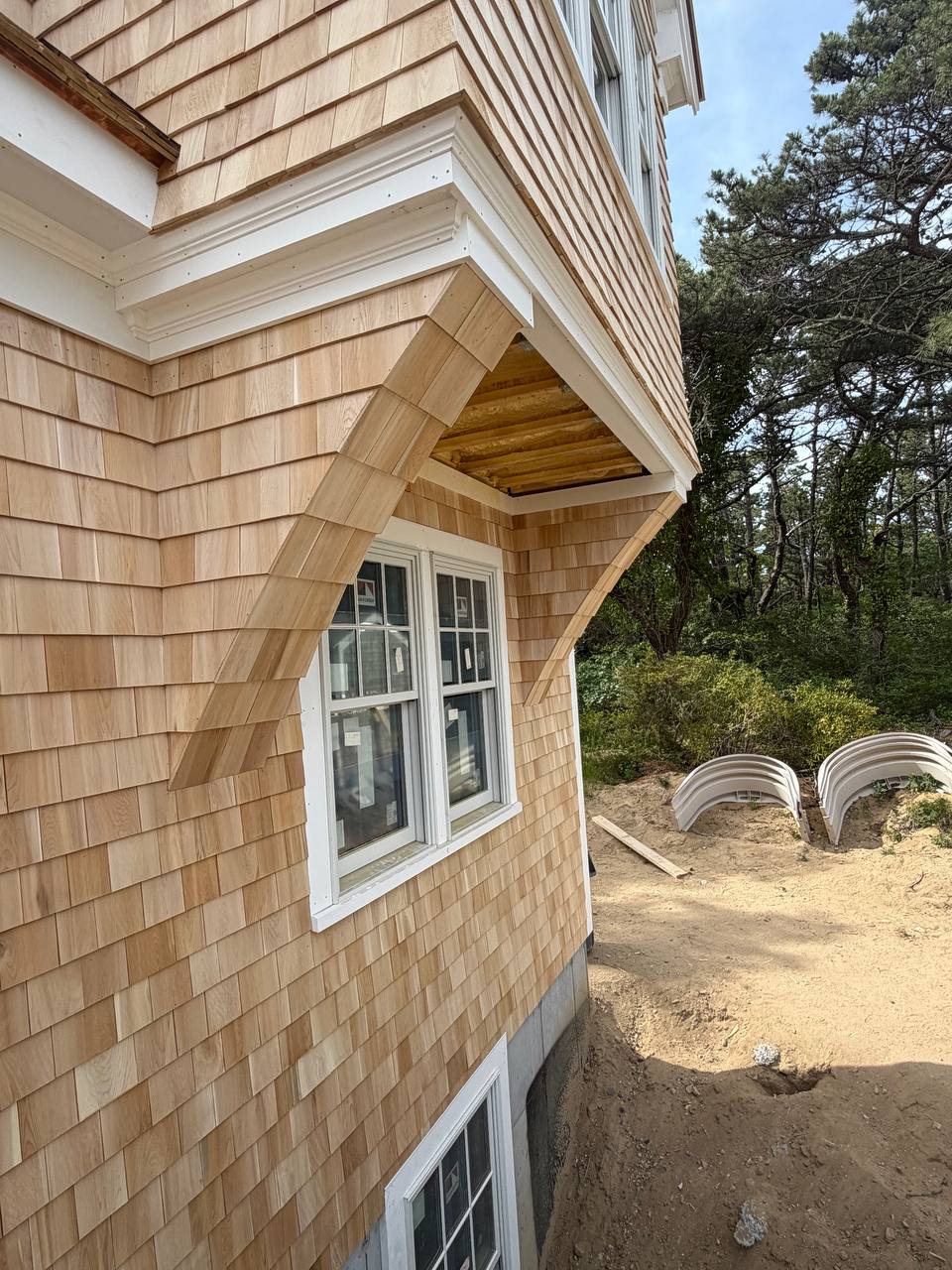 Roof installation progress