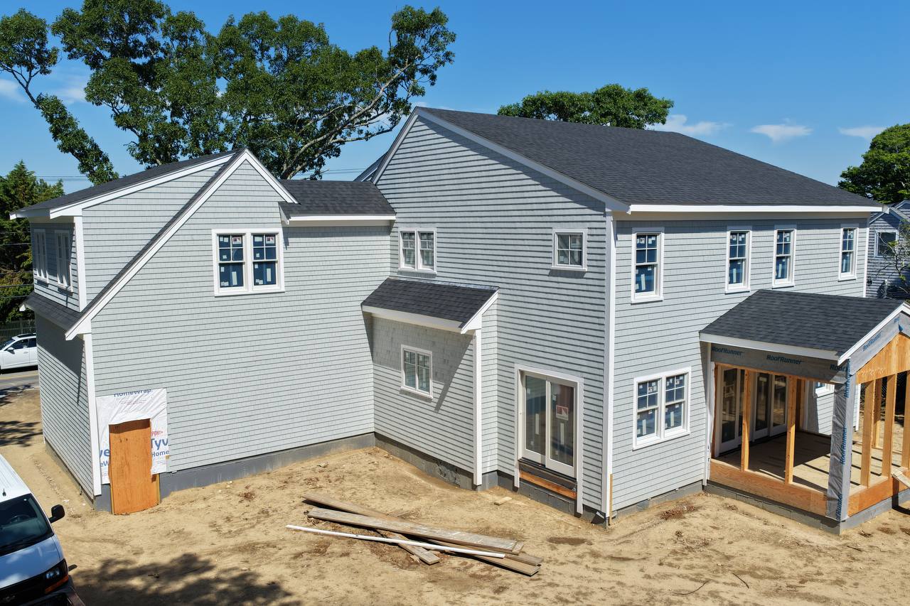 Corner detailing and white trim
