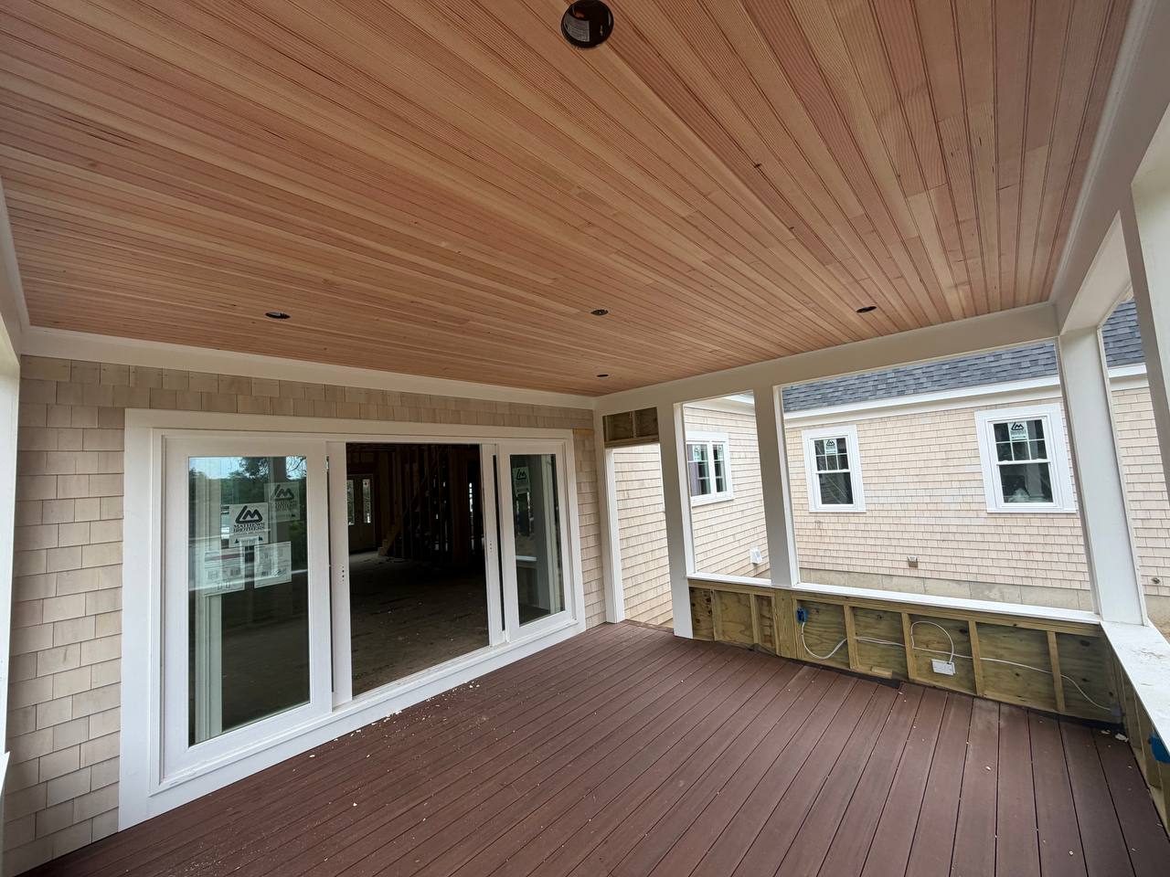 Deck flooring and sliding door access Dennis