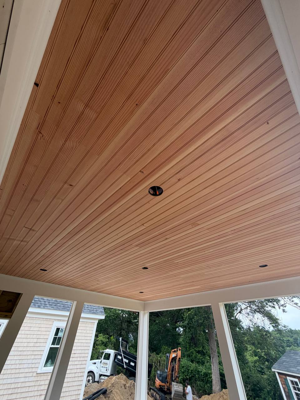 Tongue and groove ceiling installation