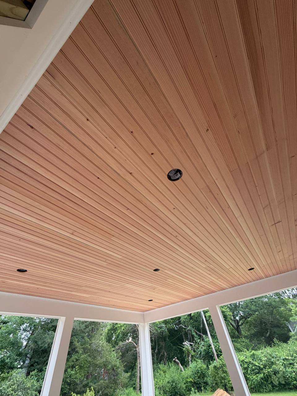 Finished porch overview
