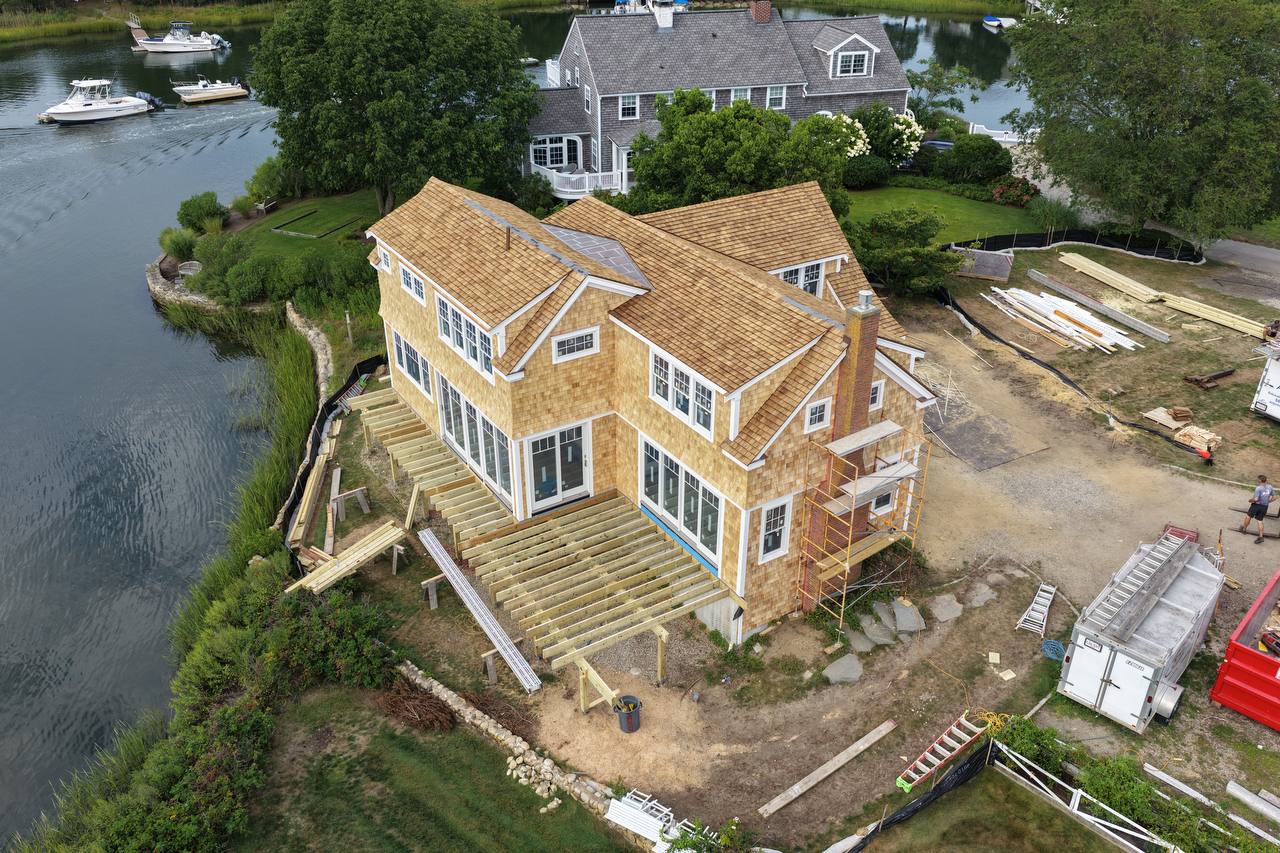 White cedar sidewall installation overview